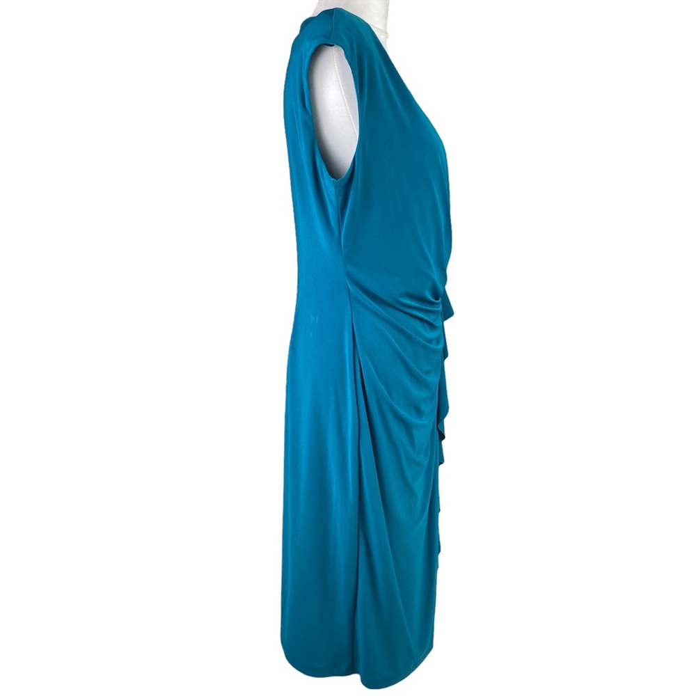 Chaps Teal Midi Dress - Picture 3 of 7